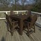 Highwood Usa Hamilton 5pc Square Counter Height Outdoor Patio Furniture Dining Set AD-CNA44-ACE - alternate 2